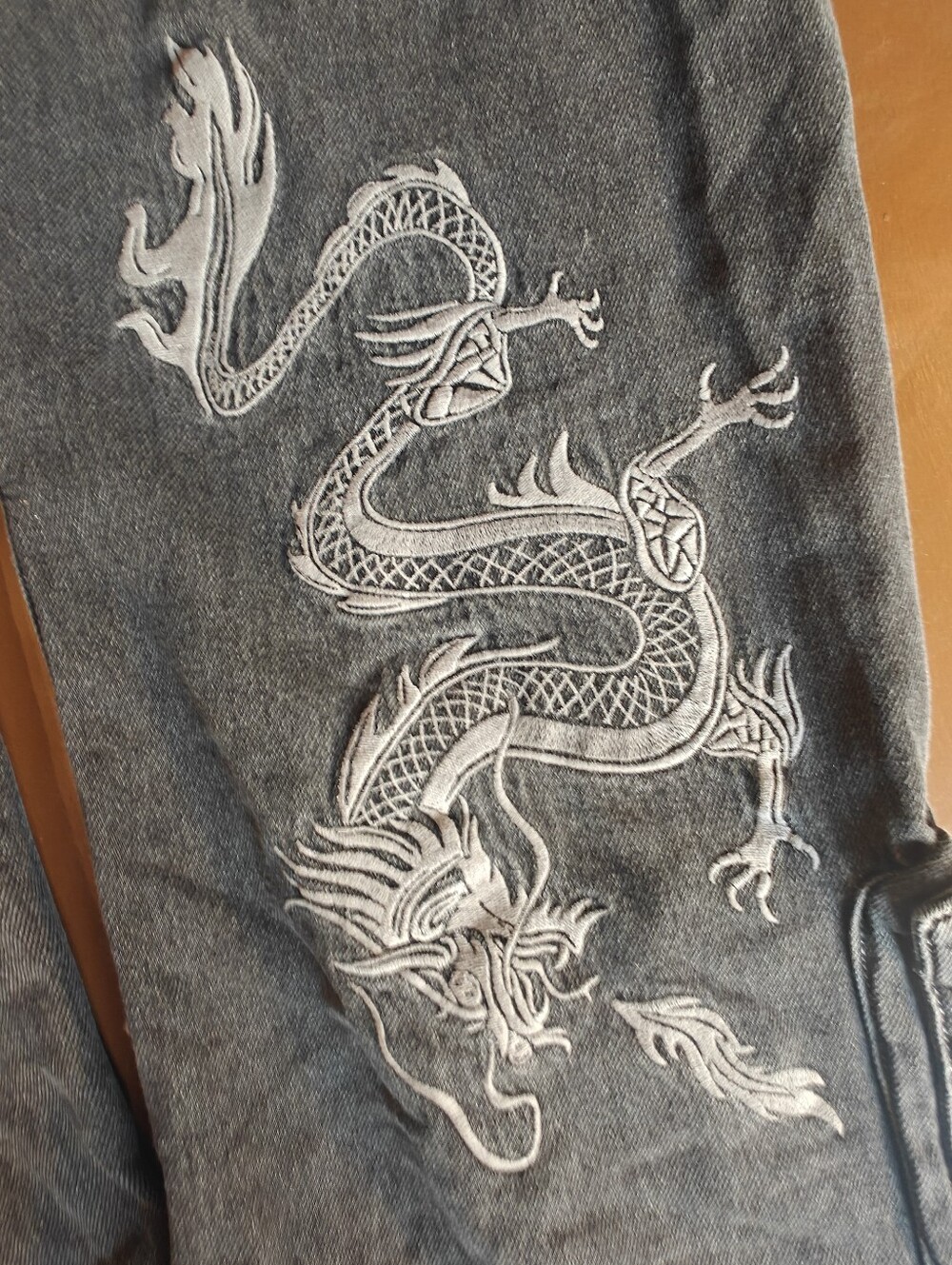 BDG 26/32 CARGO Jeans Wide Leg DRAGON black Stonewash EUC URBAN OUTFITTERS - Picture 9 of 10